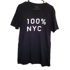 Everlane 100% New York black short sleeved t-shirt size medium
